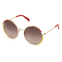 Emilio Pucci sunglasses in a gold tone frame EP132