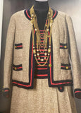 Chanel Vintage Antique Tweed Skirt Suit Elizabeth Taylor collectors item