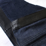 Each x Other leather fronted skinny fit jeans