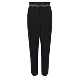 Haider Ackermann runway collection trousers in a black twill fabric