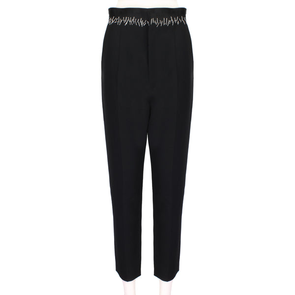 Haider Ackermann runway collection trousers in a black twill fabric