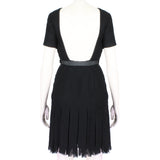 Meadham Kirchhoff Cut-Out Collar Dress black boucle