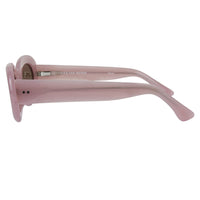 Dries Van Noten oval sunglasses in a candy pink frame