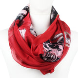 Alexander McQueen sheer chiffon silk blend scarf