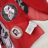 Alexander McQueen sheer chiffon silk blend scarf