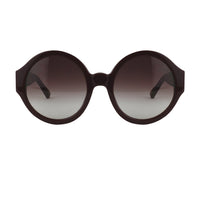 3.1 Phillip Lim claret red round frame sunglasses gradient lens