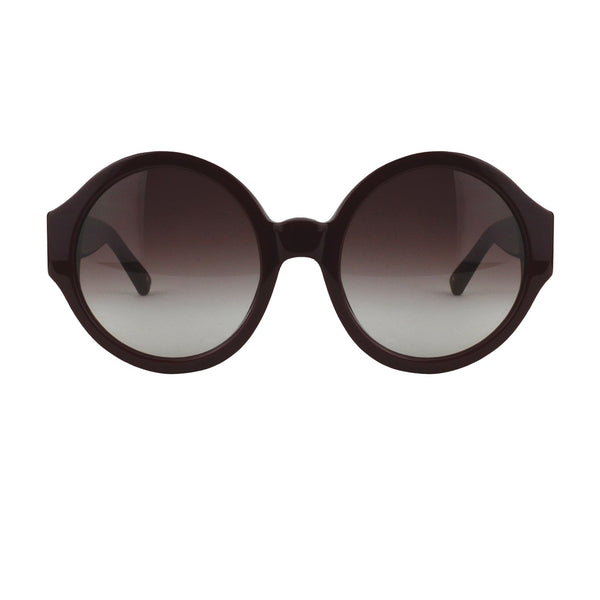 3.1 Phillip Lim claret red round frame sunglasses gradient lens