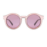 Loewe sunglasses in a tortoiseshell frame Candy pink padded leather detailing to the frame Gold tone Loewe logo to temple tips Category 2 purple tone lenses Comes with Loewe ink blue grained leather case
