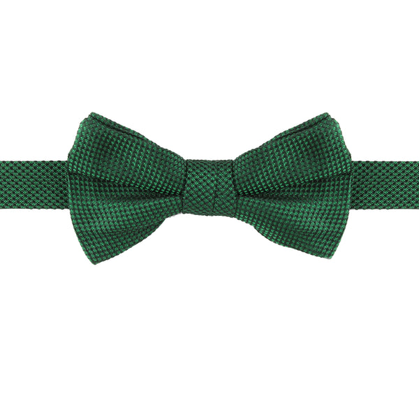 Dunhill ready tied bow tie in a woven emerald green 