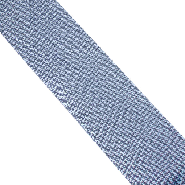 Dunhill silk tie in a woven lighter pattern sky blue