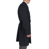 Dunhill luxurious mac in a twill black cotton fabric
