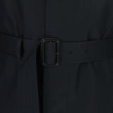 Dunhill luxurious mac in a twill black cotton fabric