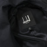 Dunhill luxurious mac in a twill black cotton fabric