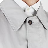 Dunhill pale grey coat in a classic cut