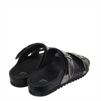 Dunhill Duke Strap sandals in a metallic silver and bronze tone