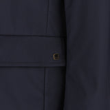 Dunhill luxurious quilt filled jacket in navy blue
