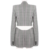 Alexander McQueen open back jacket