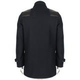 Valentino luxurious leather detailed duffle coat