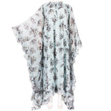 Erdem Darance floral maxi dress in a pale blue silk chiffon