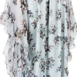 Erdem Darance floral maxi dress in a pale blue silk chiffon
