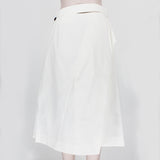 3.1 Phillip Lim structured cotton A-line skirt in an off white tone