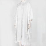 Joseph luxurious oversize shirt dress in white cotton Intricate lace panelling and applique detailing