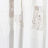 Joseph luxurious oversize shirt dress in white cotton Intricate lace panelling and applique detailing