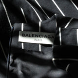 Balenciaga bold pinstripe dress in a luxuriously thick twill cotton