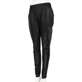 The Row lambskin leather carrot pants in a minimalist silhouette