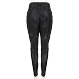 The Row lambskin leather carrot pants in a minimalist silhouette