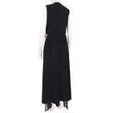 Stella McCartney sequin front gown in a shimmering silver tone