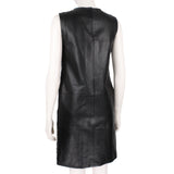 J. Mendel shift dress in shimmering woven houndstooth pattern