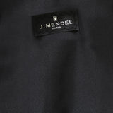 J. Mendel shift dress in shimmering woven houndstooth pattern