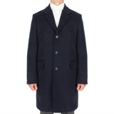 Acne Studios coat in a midnight blue wool blend fabric