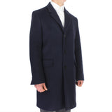 Acne Studios coat in a midnight blue wool blend fabric