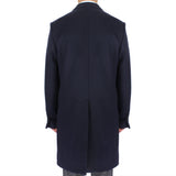 Acne Studios coat in a midnight blue wool blend fabric