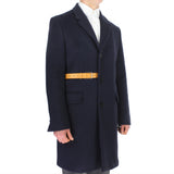 Acne Studios coat in a midnight blue wool blend fabric
