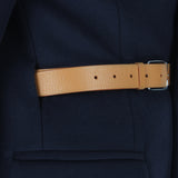 Acne Studios coat in a midnight blue wool blend fabric