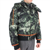 Alexander McQueen luxurious short down jacket in a camouflage pattern