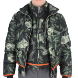Alexander McQueen luxurious short down jacket in a camouflage pattern