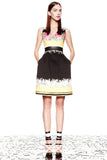 Prabal Gurung dress in a rose patterned fabric