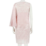 A luxurious Emilio Pucci cocktail dress in intricate sheer pink lace