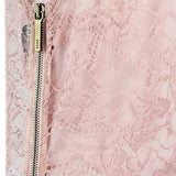 A luxurious Emilio Pucci cocktail dress in intricate sheer pink lace