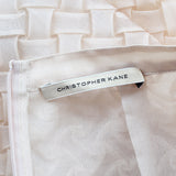 A Christopher Kane pencil skirt which is intricately shaped to appear woven