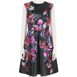 An elegant floral-print dress by Giambattista Valli
