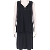 Adam Lippes elegant layered black dress