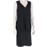 Adam Lippes elegant layered black dress