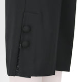 Giles bootcut cropped trousers in black