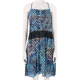 Proenza Schouler silk crepe dress in a pool collage print