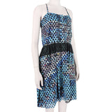 Proenza Schouler silk crepe dress in a pool collage print